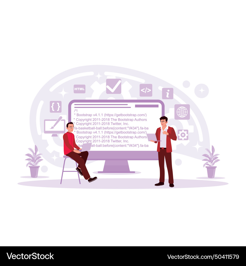 Structure of enterprise process development based Vector Image