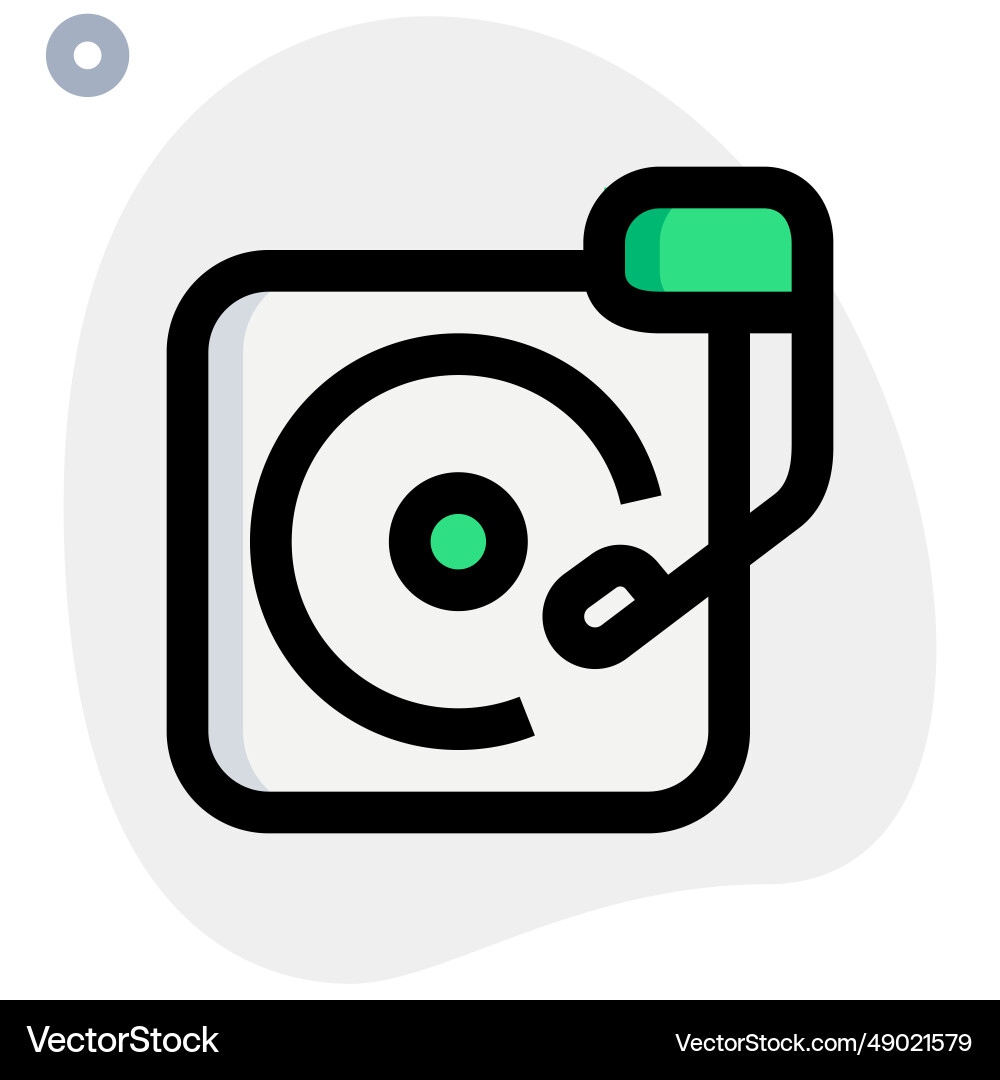 Turntable the circular rotating platform vector image