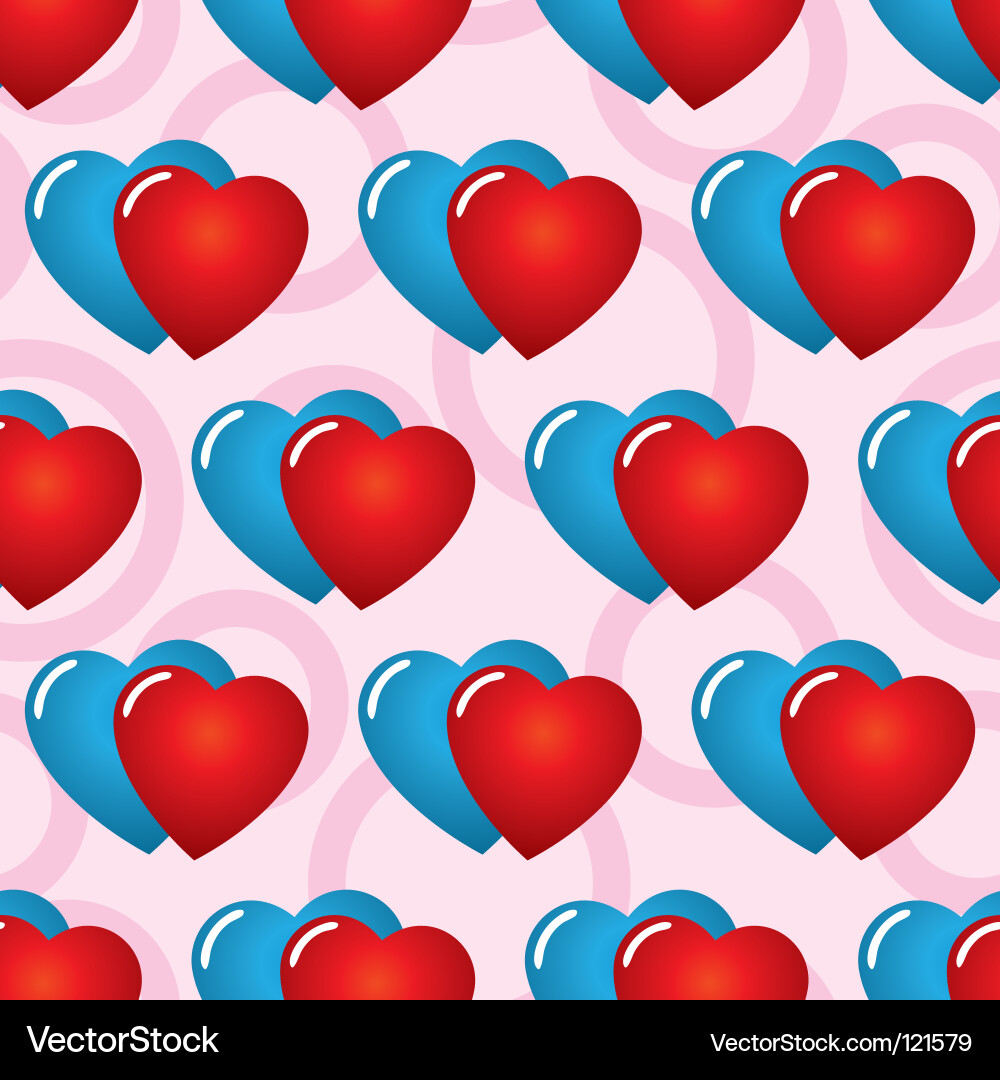 Valentines day abstract seamless background Vector Image