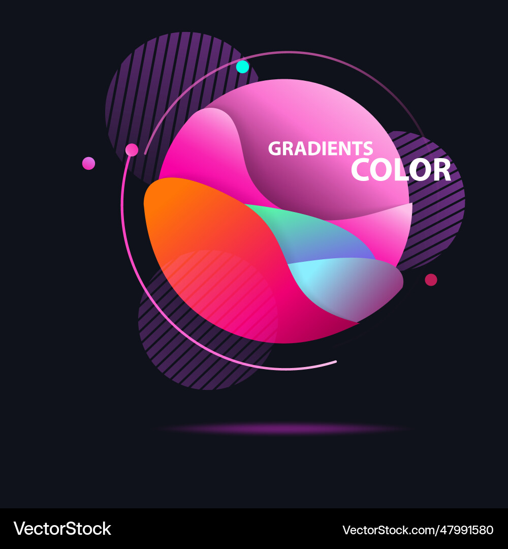 Abstract colorful circle gradient in sphere Abstract colorful circle gradient in sphere vector image