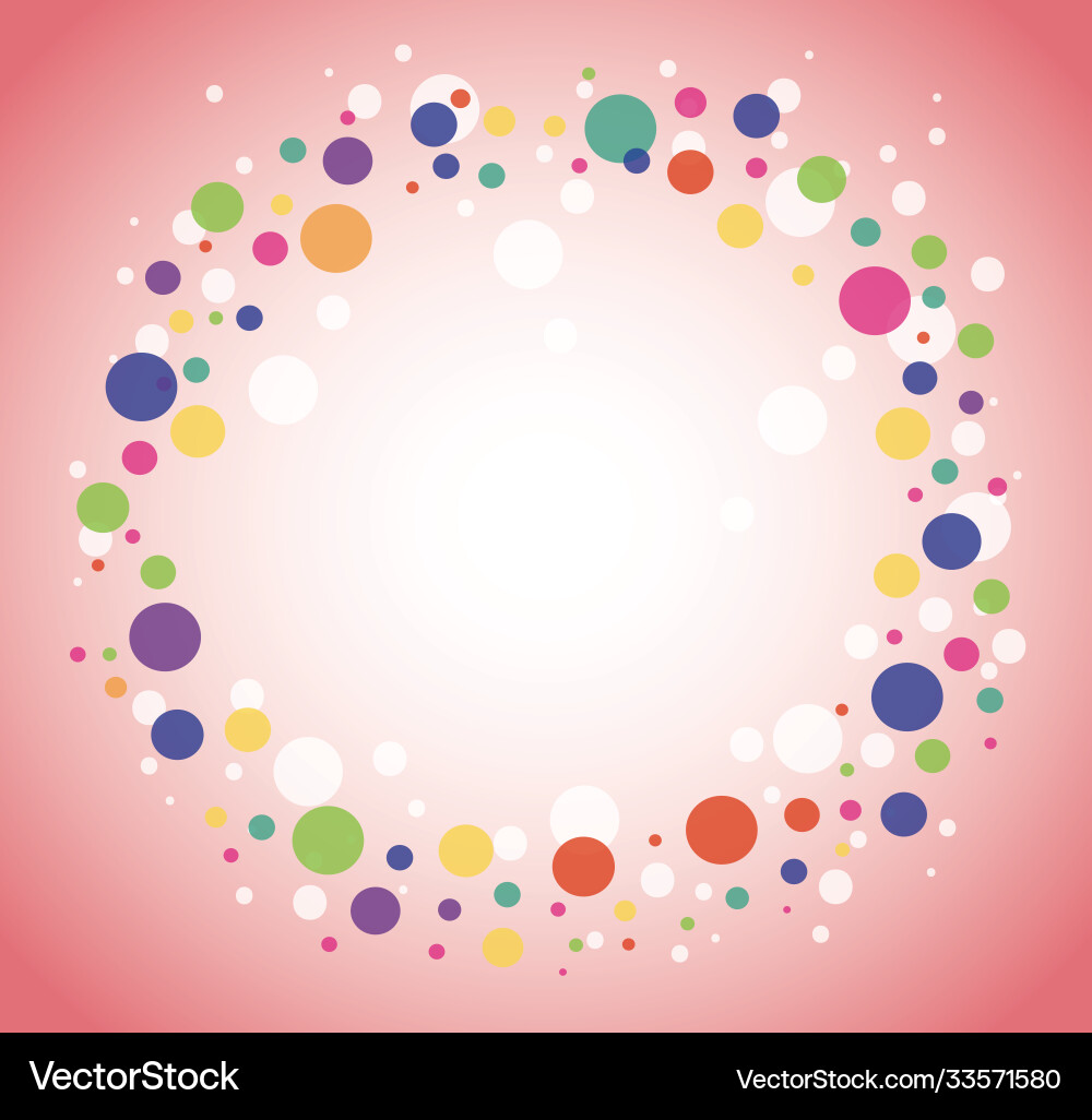 Abstract colorful round circle background Abstract colorful round circle background vector image