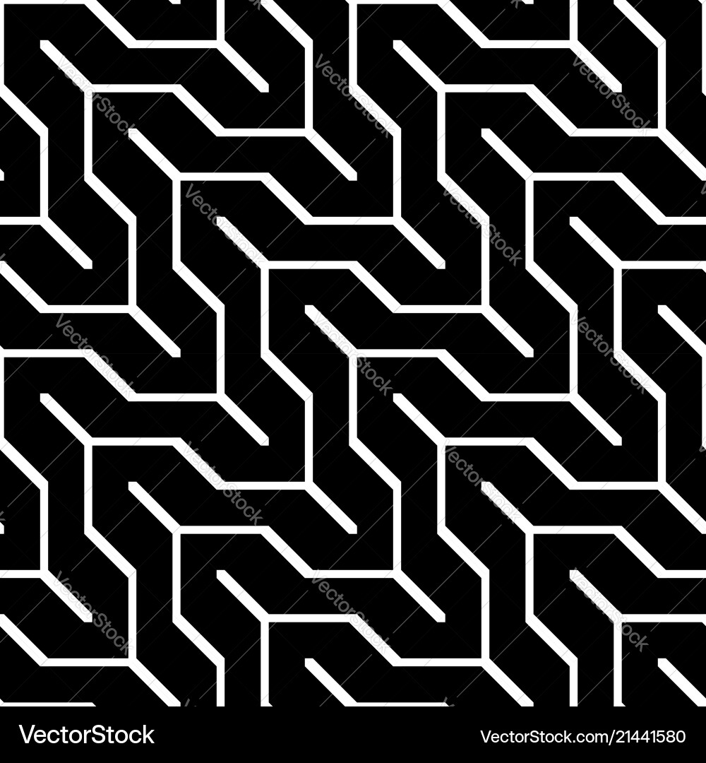 Design seamless monochrome zigzag pattern Vector Image