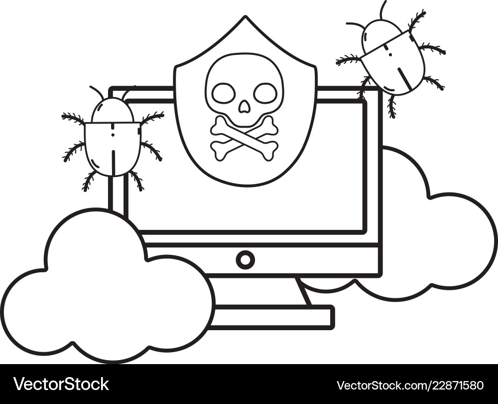 Isolated security system design Vector Image