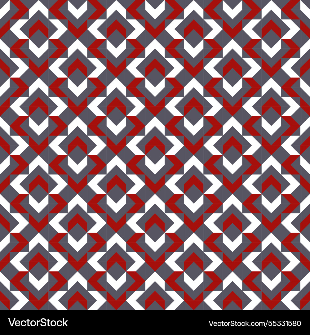 Retro geometric seamless pattern background vector image