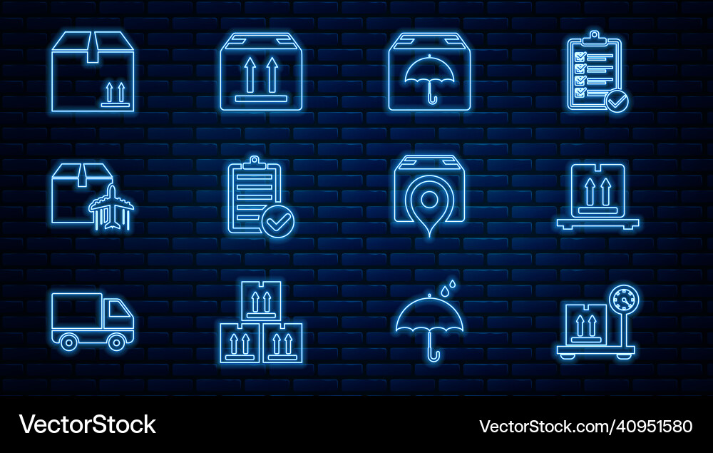 Set line scale with cardboard box boxes Set line scale with cardboard box boxes Vector Image