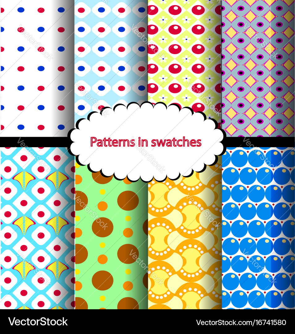Set pattern point Vector Image