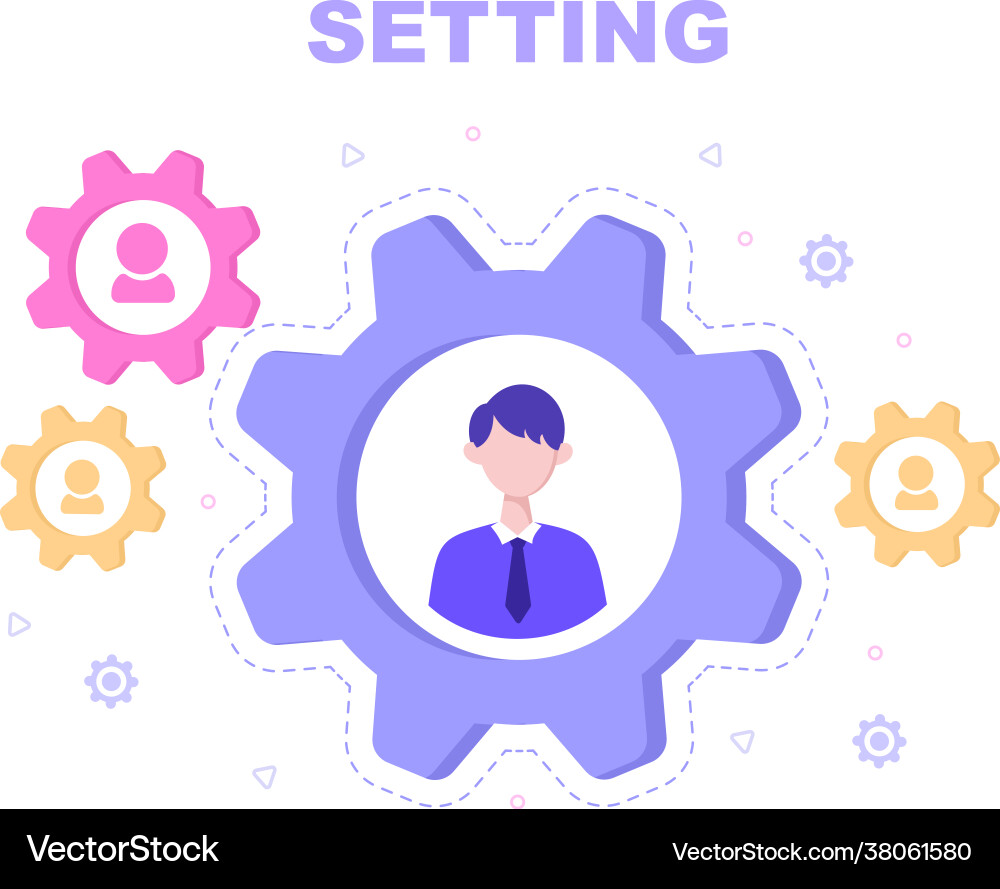 Setting to teamwork on finding new ideas launch Setting to teamwork on finding new ideas launch vector image