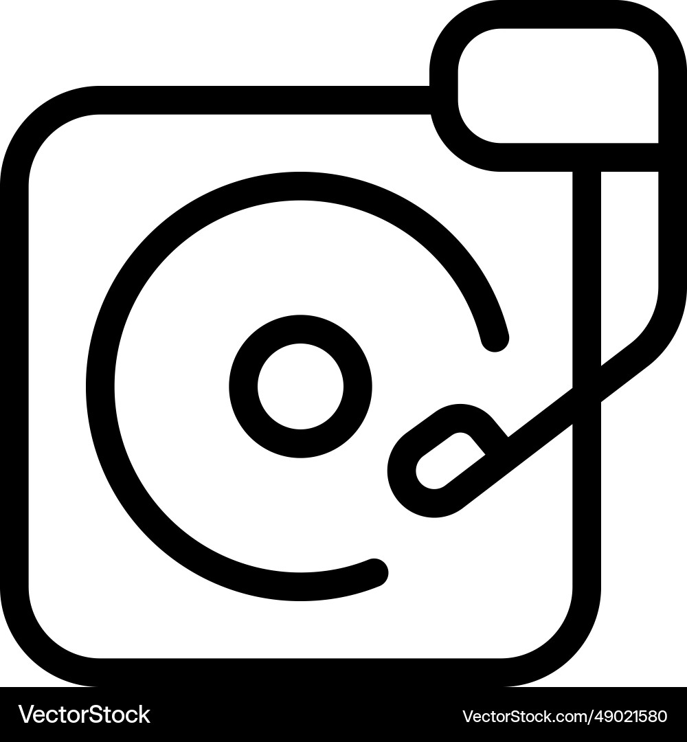 Turntable the circular rotating platform Vector Image