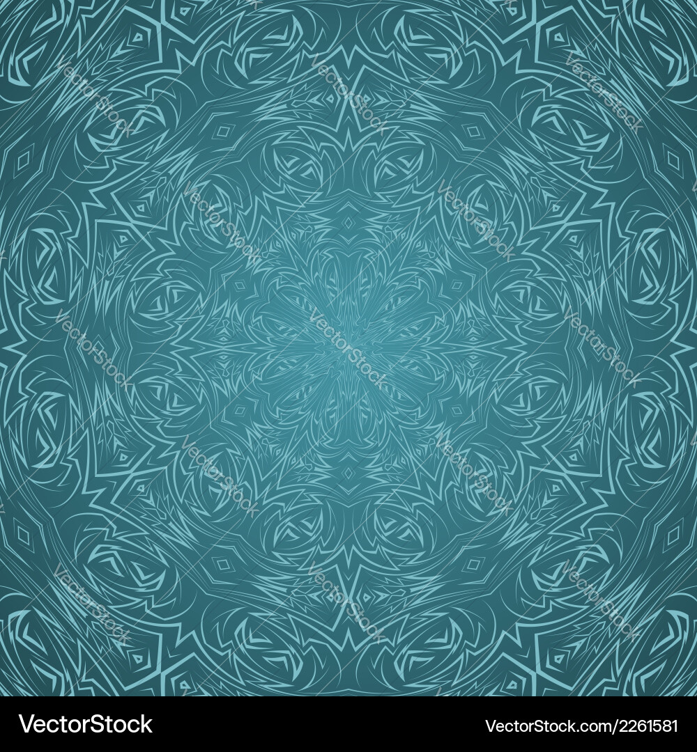 Abstract pattern in cyan vector image
