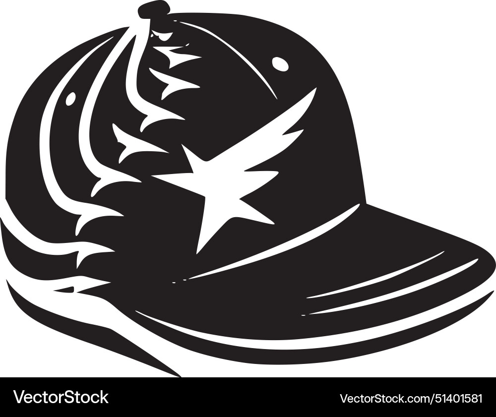 Baseball - black and white Royalty Free Vector Image