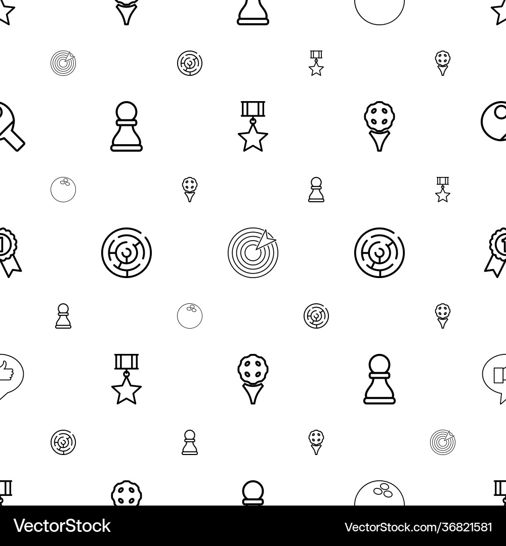 Challenge icons pattern seamless white background vector image