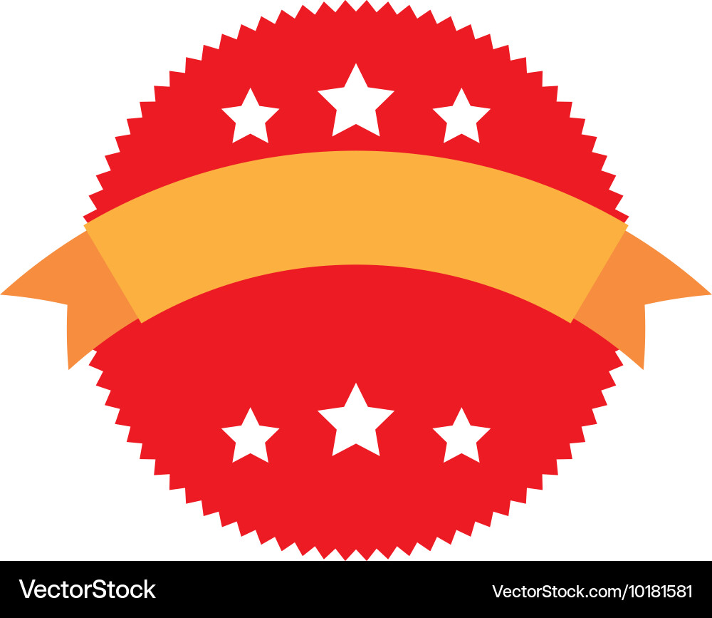 Frame with ribbon isolated icon design Vector Image