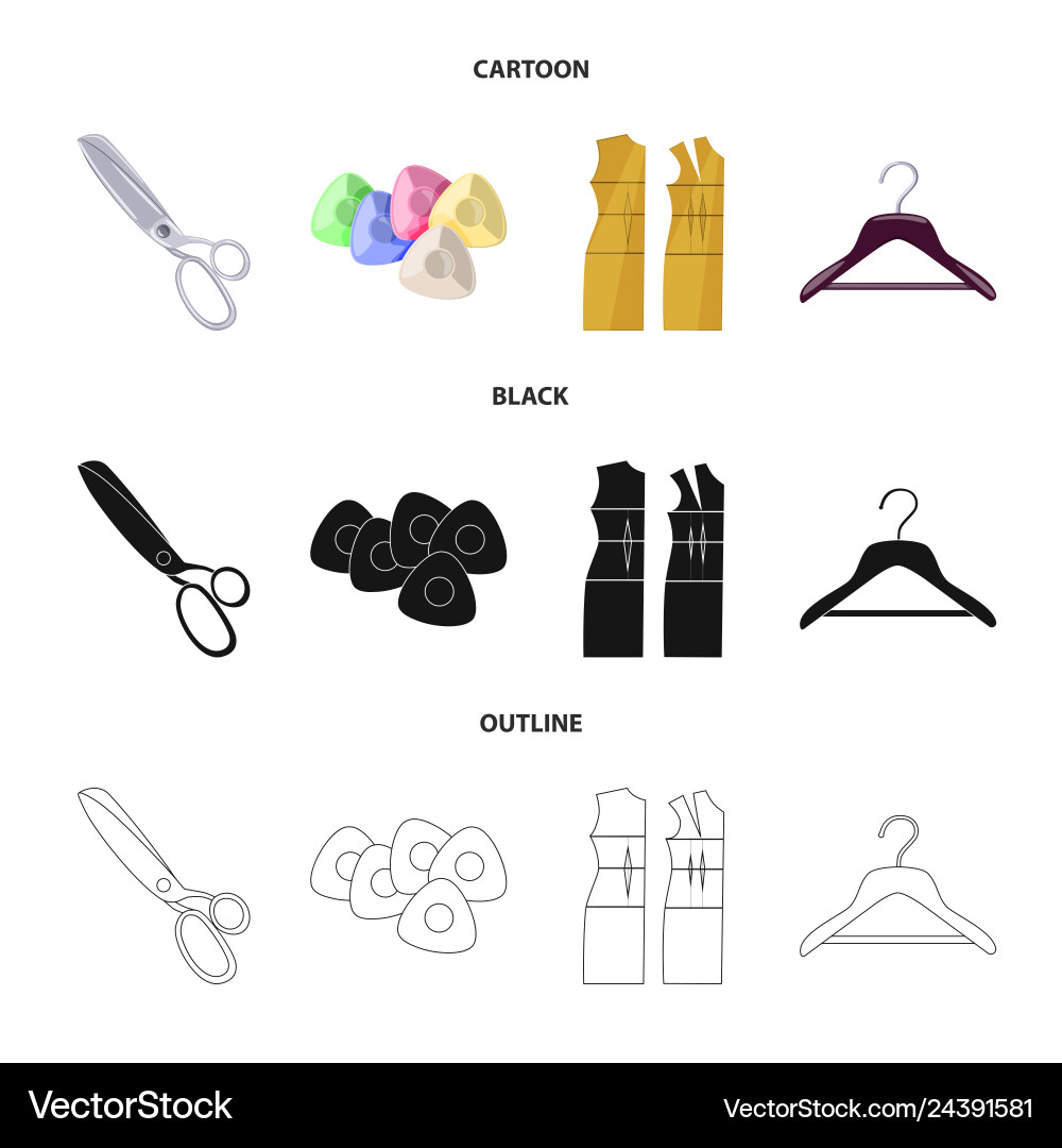 Isolated object of craft and handcraft icon set Isolated object of craft and handcraft icon set vector image