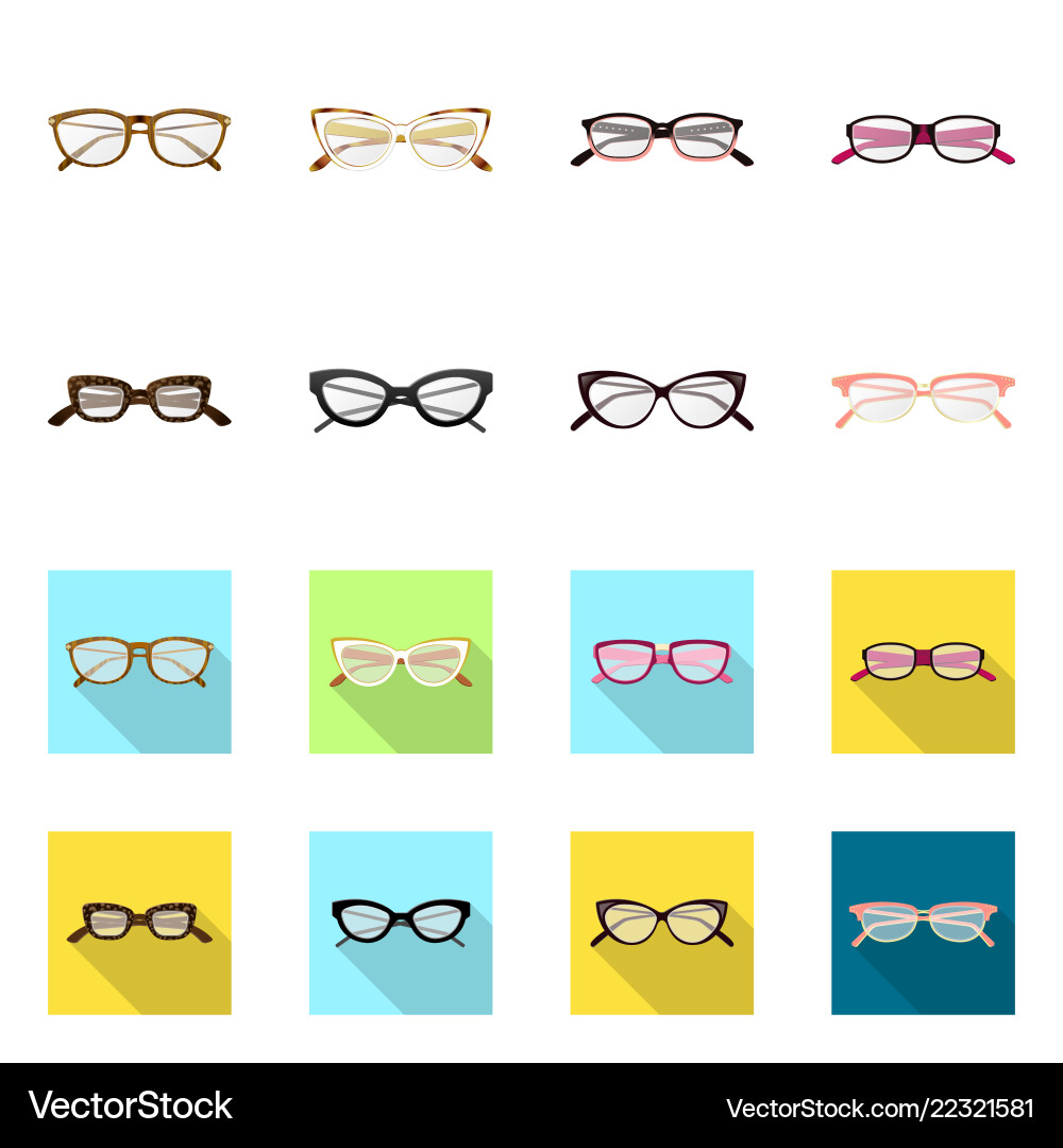 Isolated object of glasses and frame icon Vector Image