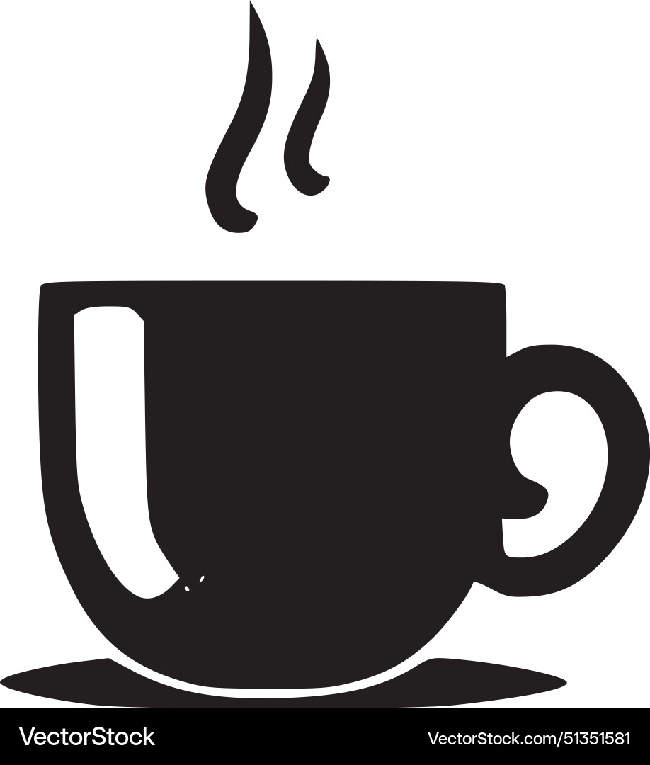 Kaffeetasse - minimalistische und einfache Silhouette Kaffeetasse - minimalistische und einfache Silhouette vektorbild