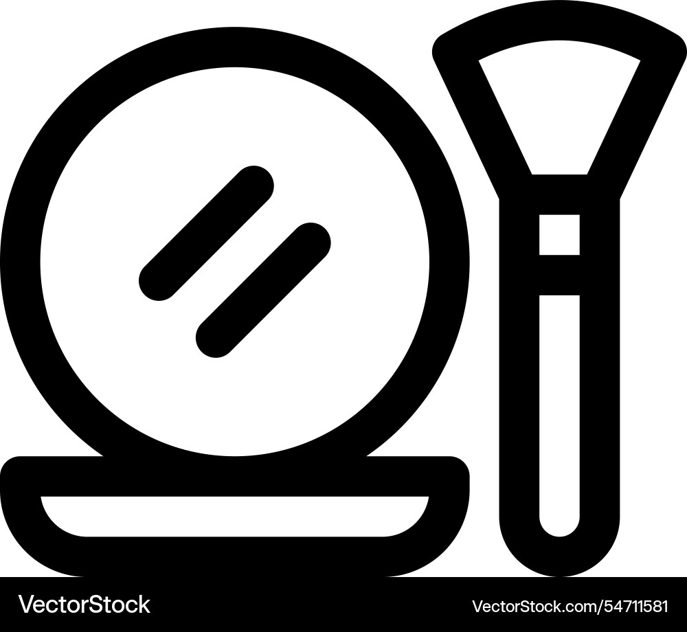 Make up icon thin linear style design isolated Make up icon thin linear style design isolated vector image