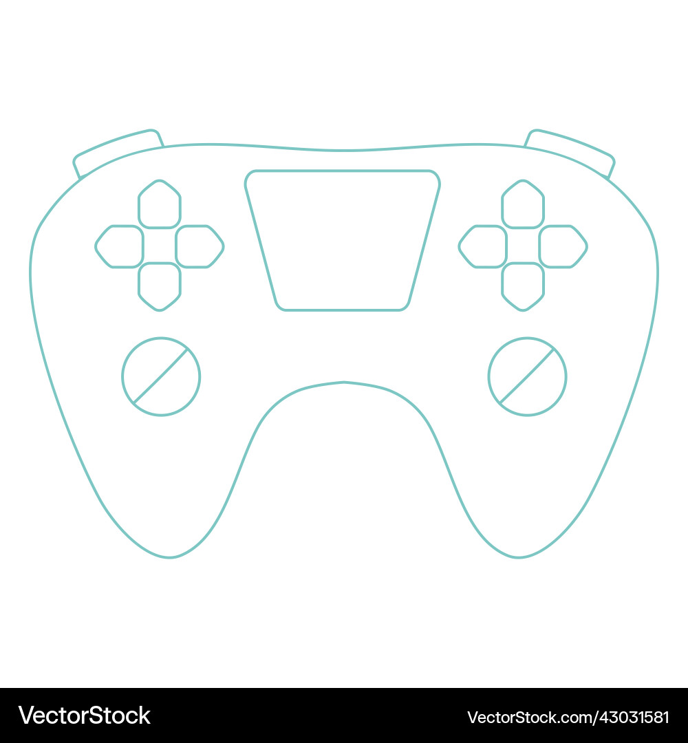 Regular joystick stroke Vector Image