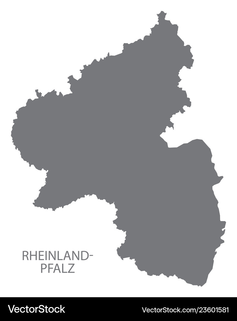 Rheinland-pfalz Deutschlandkarte grau Rheinland-pfalz Deutschlandkarte grau vektorbild
