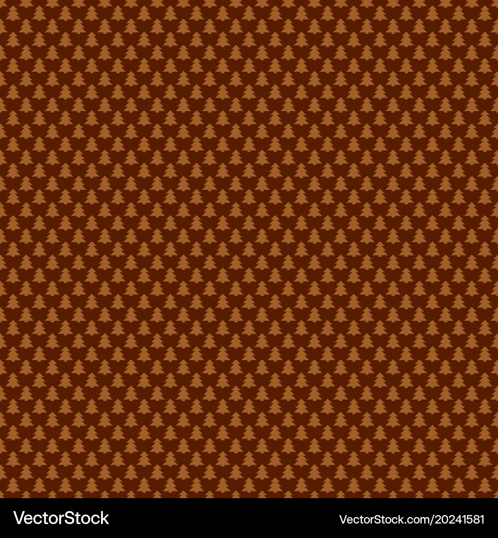 Simple repeating stylized pine tree pattern vector image
