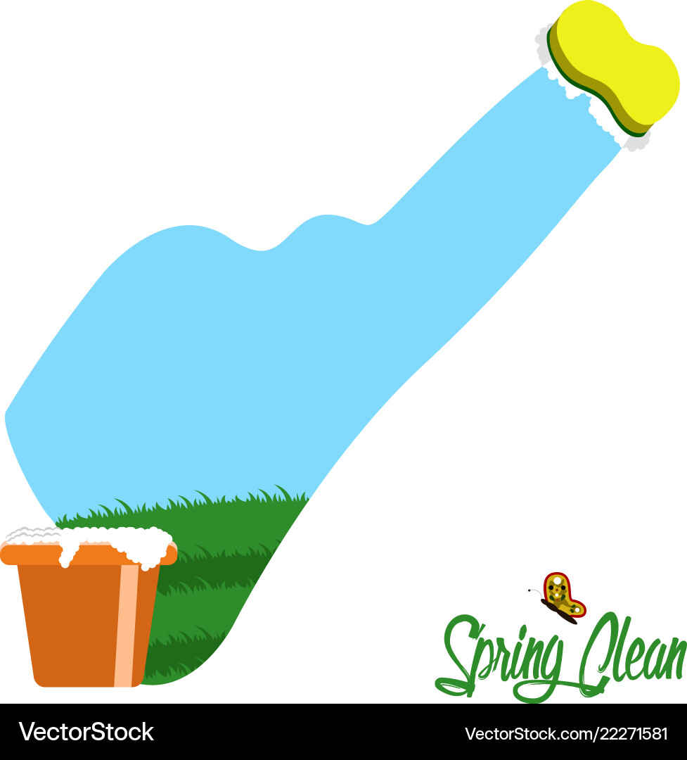 Spring clean concept image Vector Image