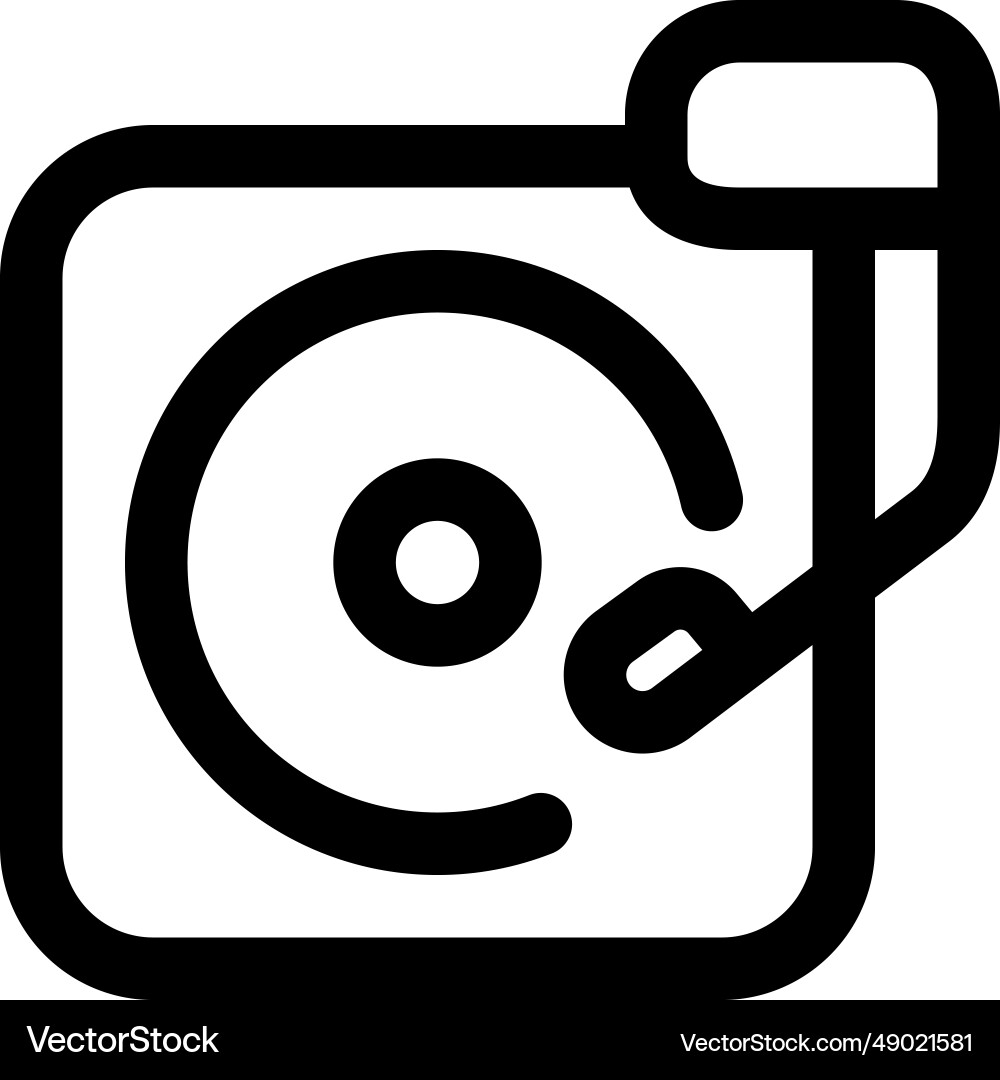Turntable the circular rotating platform vector image