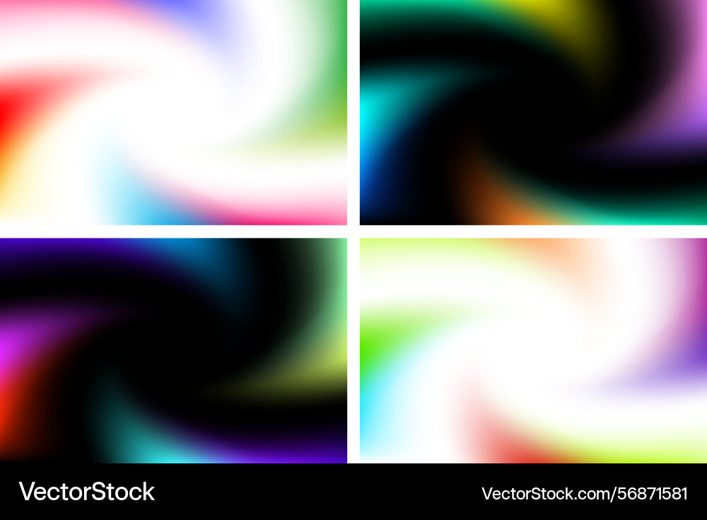 Vortex mesh gradient set backgrounds Vortex mesh gradient set backgrounds Vector Image
