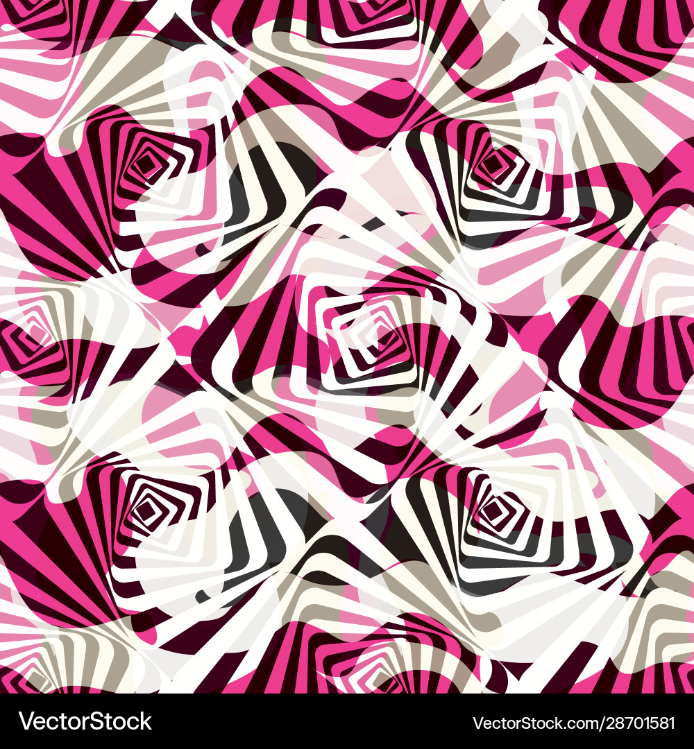 Warped Geometric Pattern Vector Image