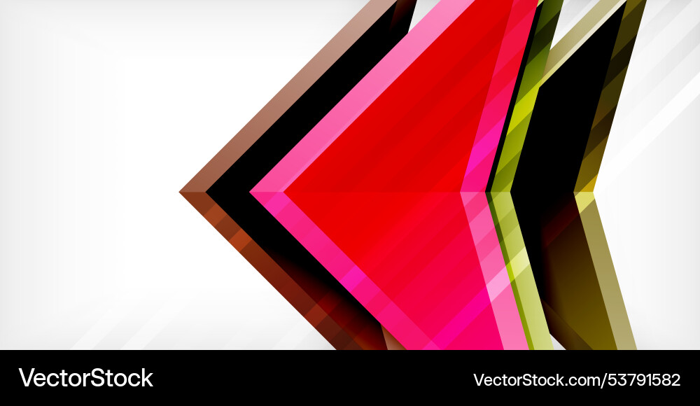 Abstract background color triangles and arrows Abstract background color triangles and arrows Vector Image