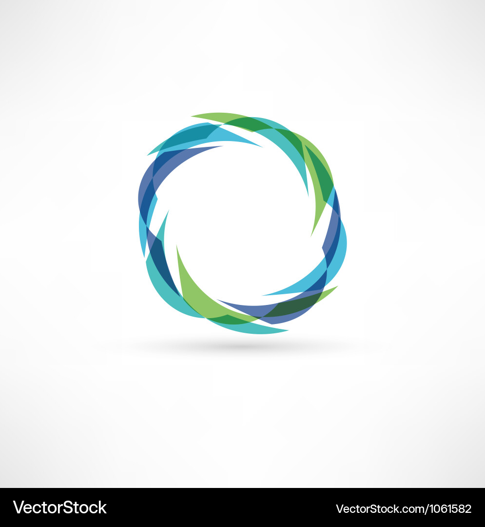 Abstract Circular Gradient Vector Image