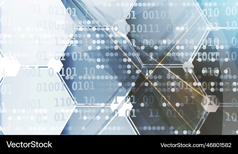 Abstract Digital Web Header vector image
