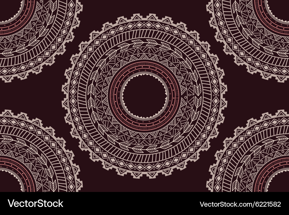 Aztec Circle Pattern vector image