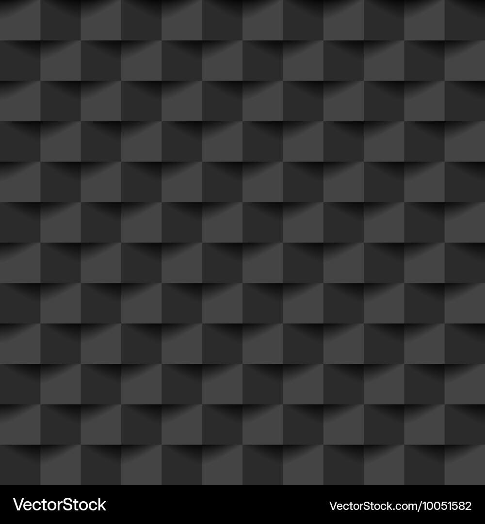 Dark square with shadow abstract background vector image