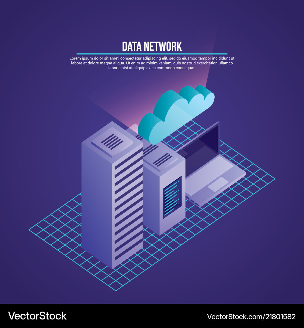 Data network related vector image