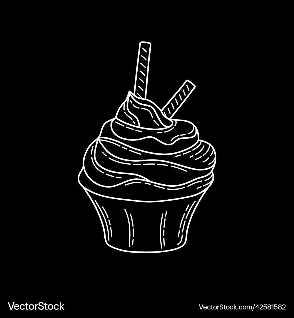 Design sketch element for menu cafe bistro Vector Image