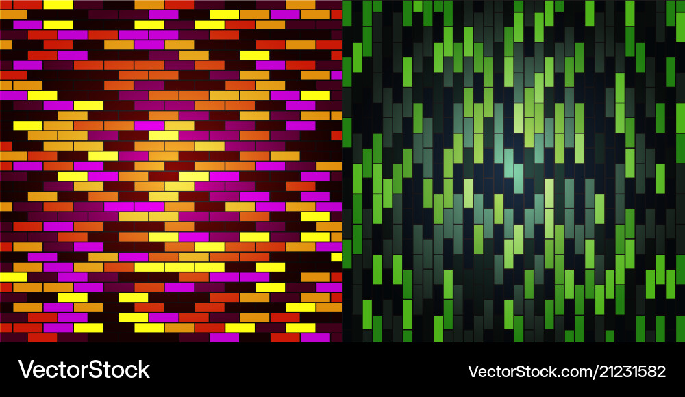 Set of abstract triangle pattern background vector image