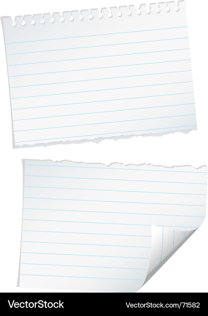 Torn Paper Page Vector Image