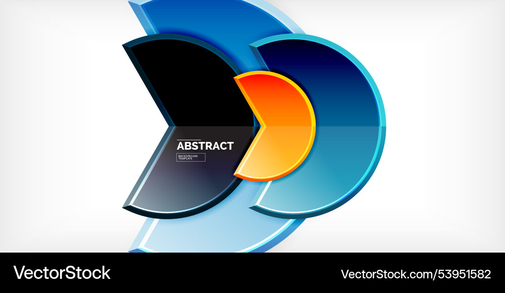 Trendy round shapes with triangular angle design Trendy round shapes with triangular angle design Vector Image