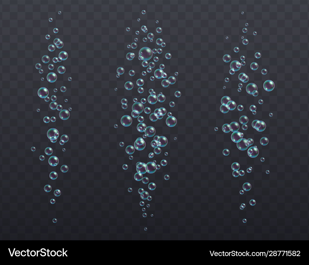 Underwater Bubble Texture - Fizzing vector image