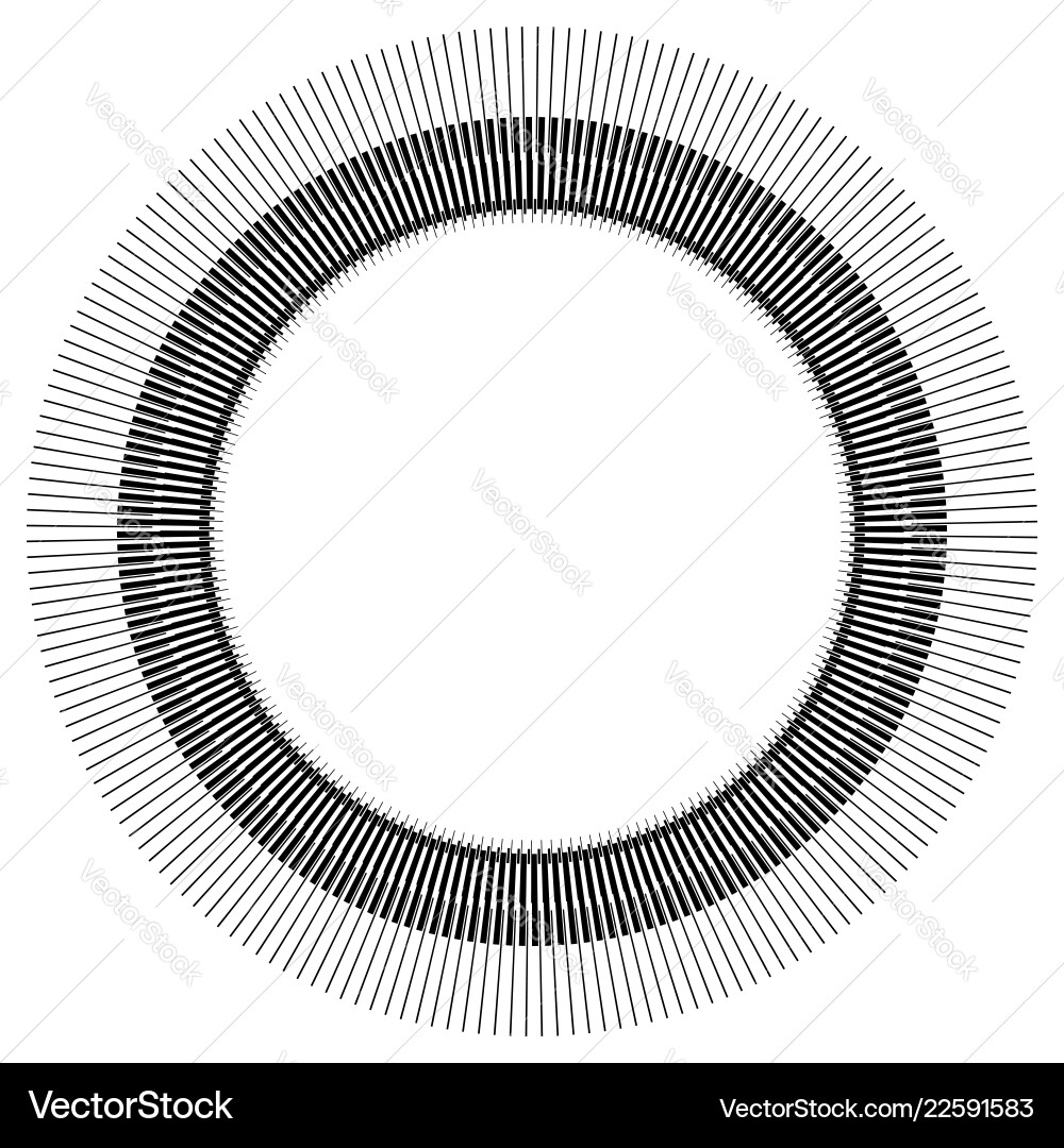 Abstract circle element with geometric lines Abstract circle element with geometric lines vector image