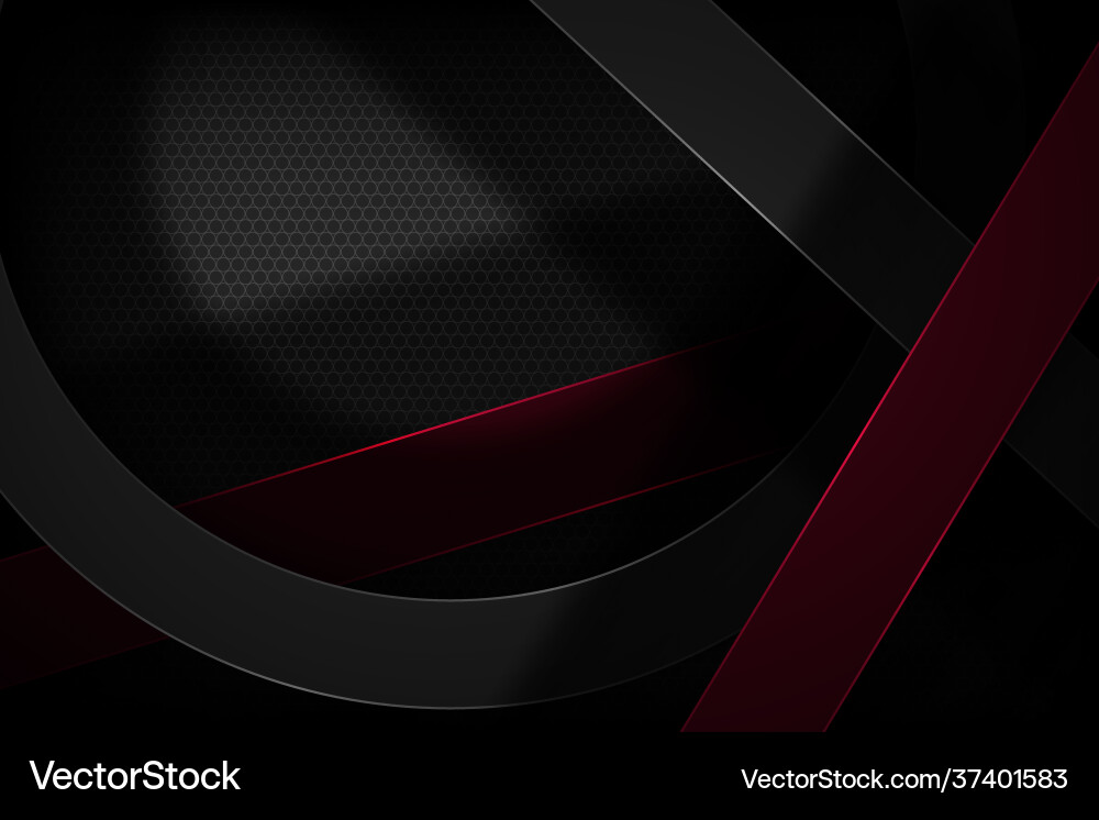 Black abstract background with overlapping Black abstract background with overlapping vector image