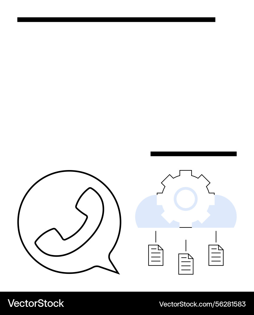 Cloud-based communication and document sharing Cloud-based communication and document sharing vector image