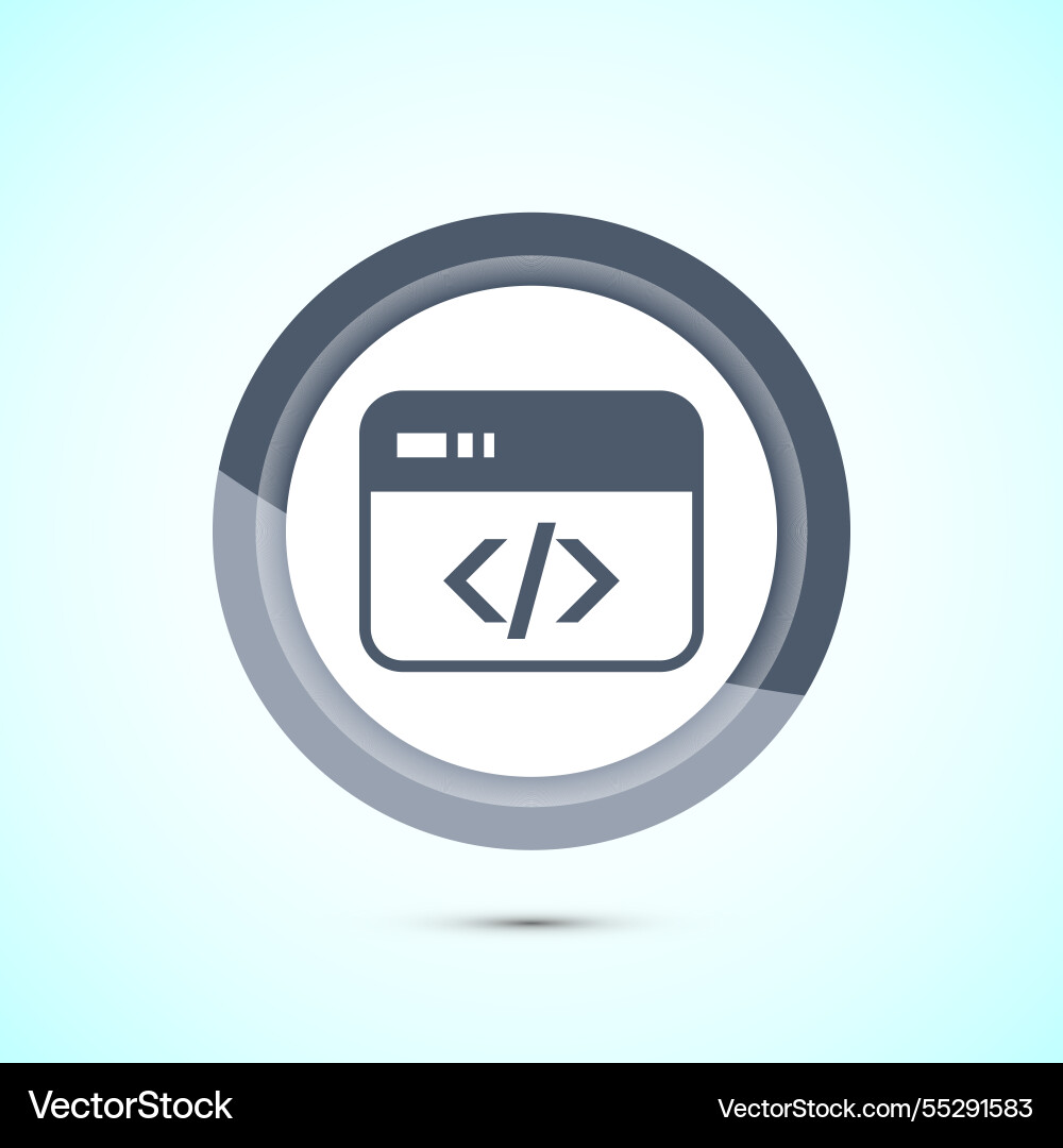 Codierung Icon Design Web Entwicklung grau Codierung Icon Design Web Entwicklung grau vektorbild