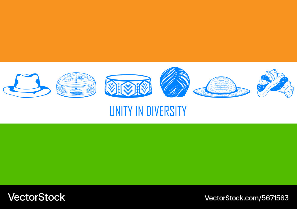 Indian Headwear: A Celebration of Diversity Vector Image