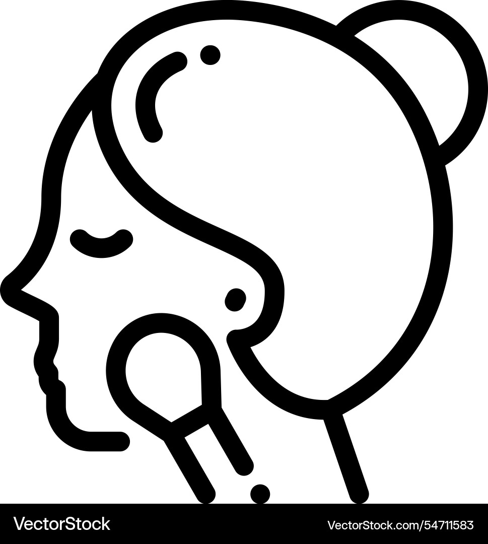 Make up icon thin linear style design isolated Make up icon thin linear style design isolated Vector Image