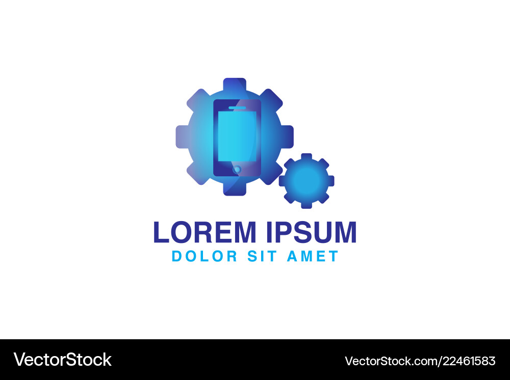 Phone repair logo Phone repair logo vector image