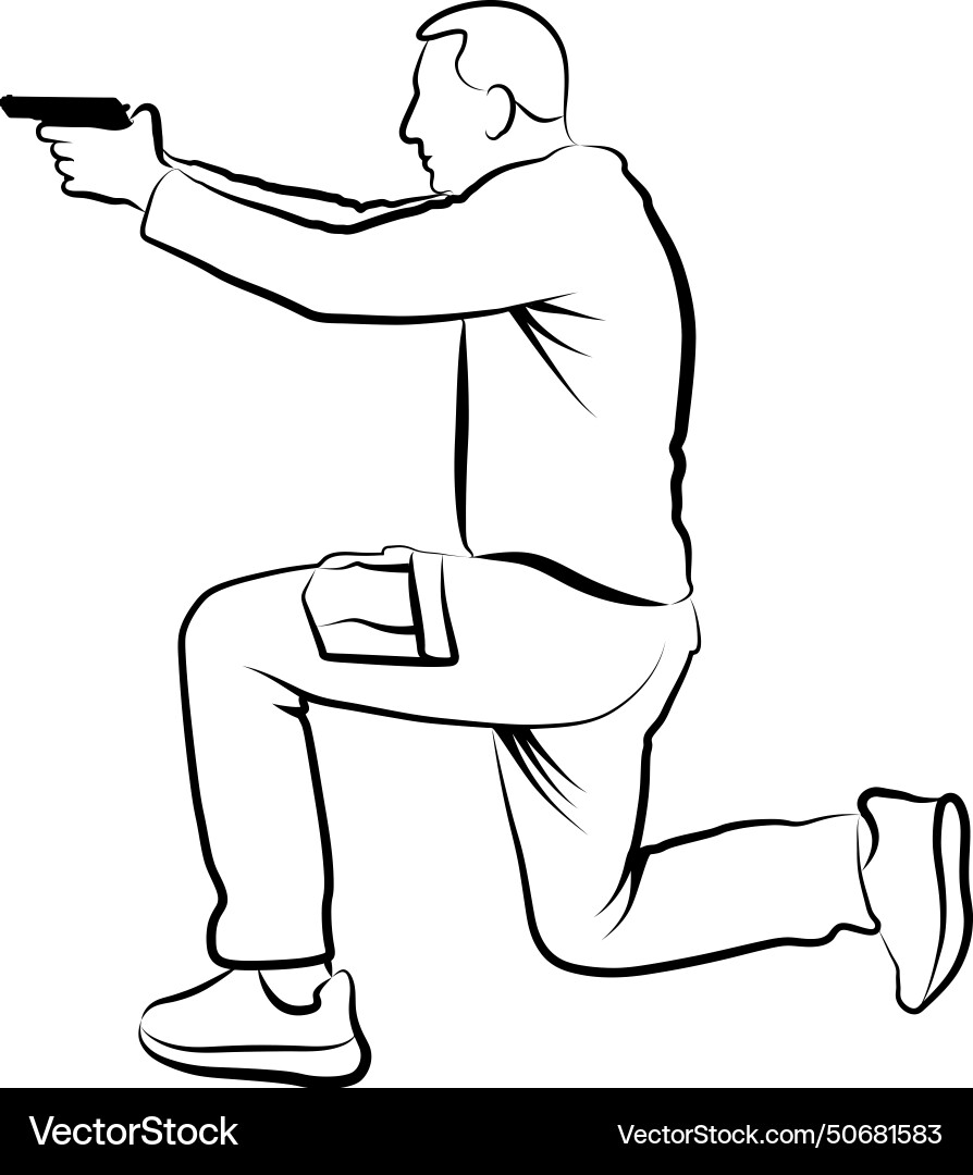 Pistol Royalty Free Vector Image - VectorStock