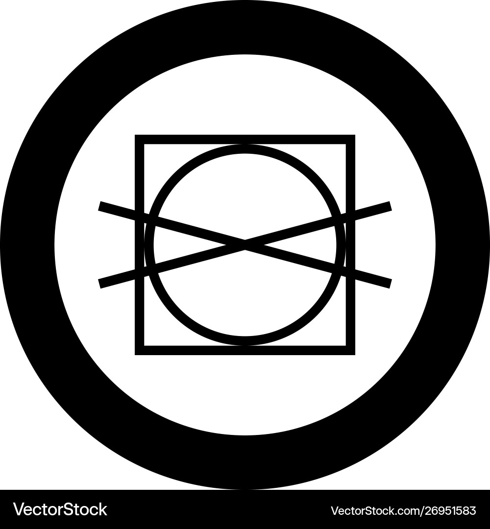 Prohibited drying and spin clothes care symbols Prohibited drying and spin clothes care symbols vector image