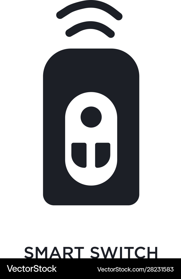 Smart switch isolated icon simple element from vector image