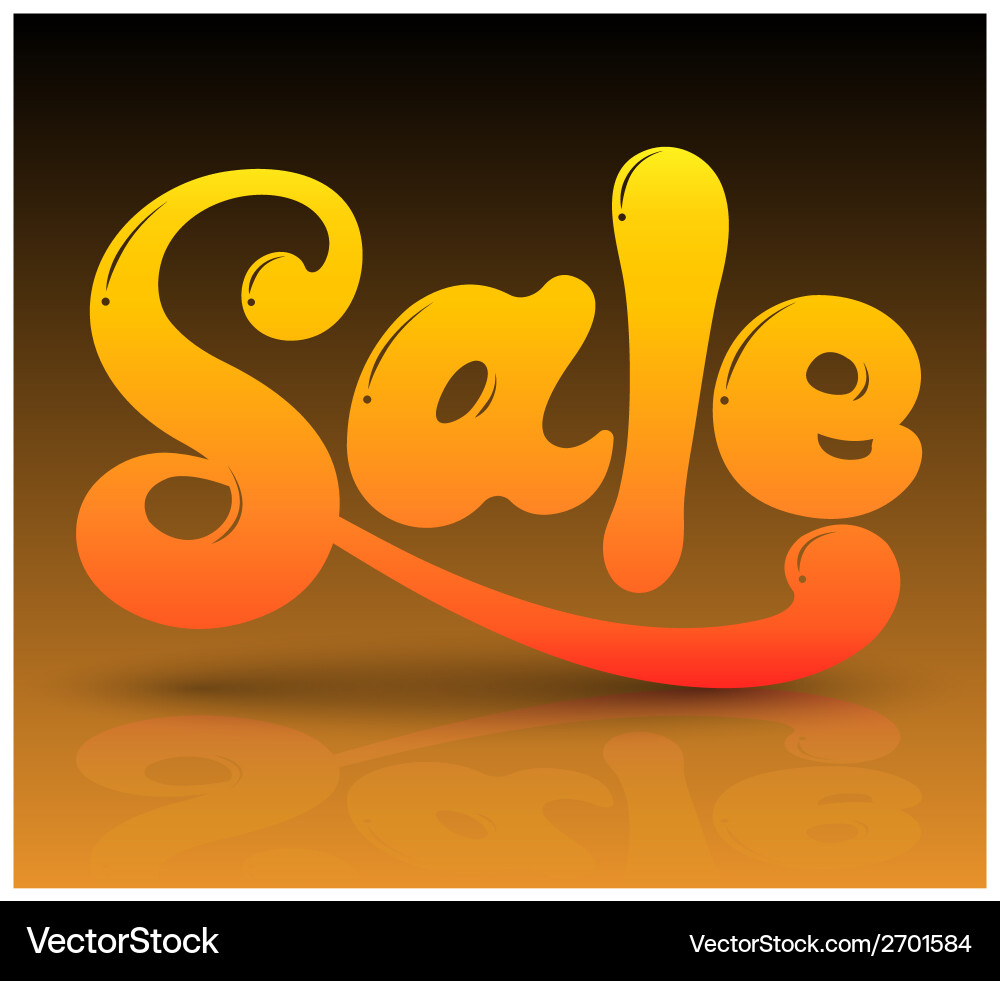 3D Sale Text - Promotion Vector Image