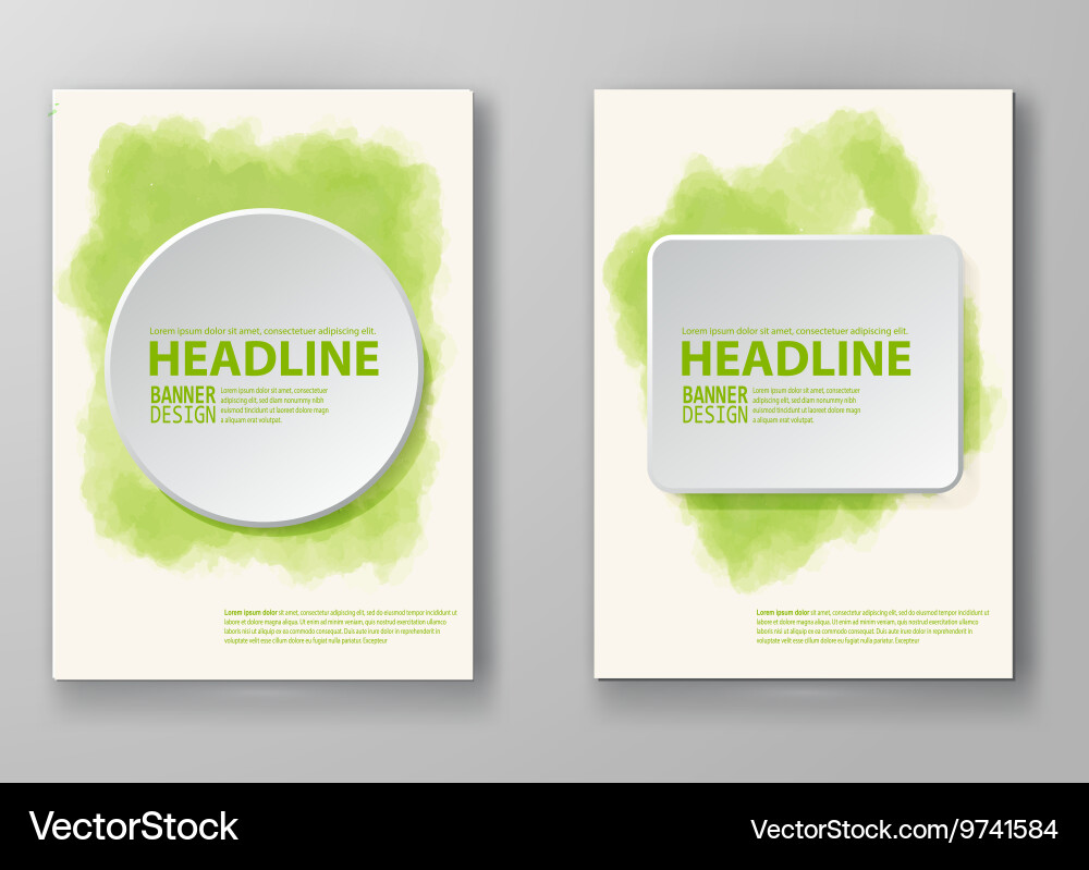 Abstract background with watercolor element Vector Image